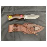 Damascus Steel 5' Fixed Blade Knife