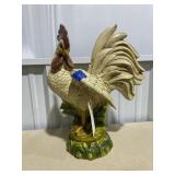 Porcelain Rooster Statue 20'H