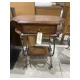 Metal/Wood Side Table 23'L x 13'W x 27'H