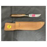 Anza 3' Fixed Blade Knife in Leather Sheath