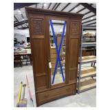 Mirrored Door Armoire 45'L x 20'W x 79'H