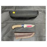 LSH 4' Fixed Blade Knife w/Leather Sheath