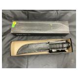 K-Bar USMC Style 7' Knife w/Leather Sheath
