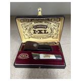 Schrade IXL 3' Folding Knife w/Leather Holster