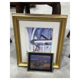 Framed Native American Art 21'x18' & Wall Art