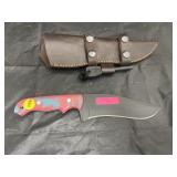Ipak 6' Fixed Blade Knife w/Leather Sheath