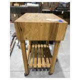 Rolling Butcher's Block 24'L x 18'W x 32'H