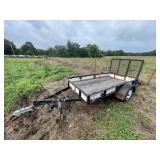 Bumper Pull Single Axle Trailer w/Gate