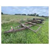 Bumper Pull Single Axle 6-Round Bale Hauler
