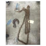 Heavy Duty Hook & 10ft Light Chain w/2 Hooks
