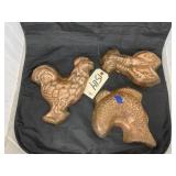 3 - Vintage Copper Molds