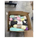 Box of Assorted Yarn