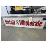 Wooden Wholesale/Retail Sign 48"x12"
