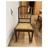 Wood/Wicker Kid's Rocking Chair