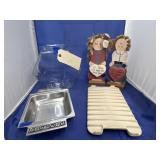 Stainless Trinket Dish - Wooden Dï¿½cor - Canister