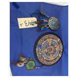 Native American Trivet & Metal Wall Sculpture
