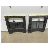 Pair Folding Saw Horses - as is