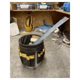 Tool bucket w/25' Wood Bits - Sand Paper