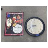 2017 OU Football Calendar - Wall Clock 12"Dia