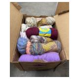 Box of Assorted Yarn - Vintage