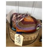 Basket w/Knitting