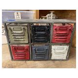 Metal 6-Drawer Chic Organizing Bin 16'x6'x11'