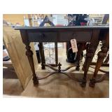 2-Drawer Hall Table Wood/Metal 31'x18'x30'