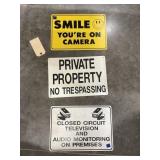 "Private Property" & More Metal Signs 14"x10"