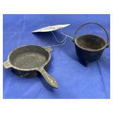 Mini Cast Iron Skillet & Pot