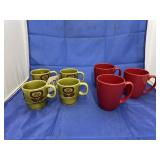 4 Porcelain Nesting Cups & 3 Corelle Mugs
