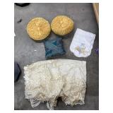 Throw Pillows - Lace Tablecloth