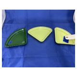 Glass Triangle Dishes