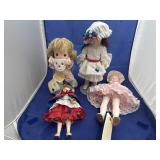 3 - Porcelain Dolls & Precious Moments Doll