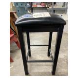 Wood Padded Stool 14"x14"x24"H