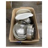Plastic Food Storage - Stainless Mixing Bowls