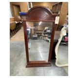 Wood Framed Mirror 27'x54' - AS IS