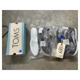 3 Pr Shoes - Toms Sz 8-1/2 NEW & Slip Ons