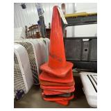 10 Orange Traffic Cones