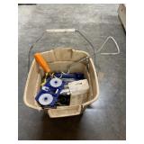 Plastic Bucket w/Screwdrivers - Tin Snips