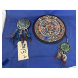 Native American Trivet & Metal Wall Sculpture