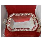 Silver Toned Serving Tray