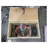 Wooden Saw Box w/Blades