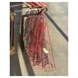 Pile of Red Peg Shelves 48'x7'x7'