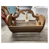 Wooden Heart Magazine Rack