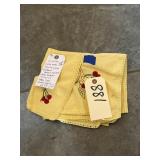 2 Pcs - Yellow Table Cloth & 18' Runner