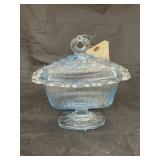 Blue Glass Candy Dish