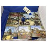 9 Pc - Ceramic Tile Picture - needs assembly