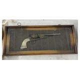 Framed Vintage Revolver 23"x10"