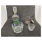 Glass Decanter - Fostoria Glass - Vase - Bowl
