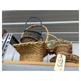8 Assorted Wicker Baskets